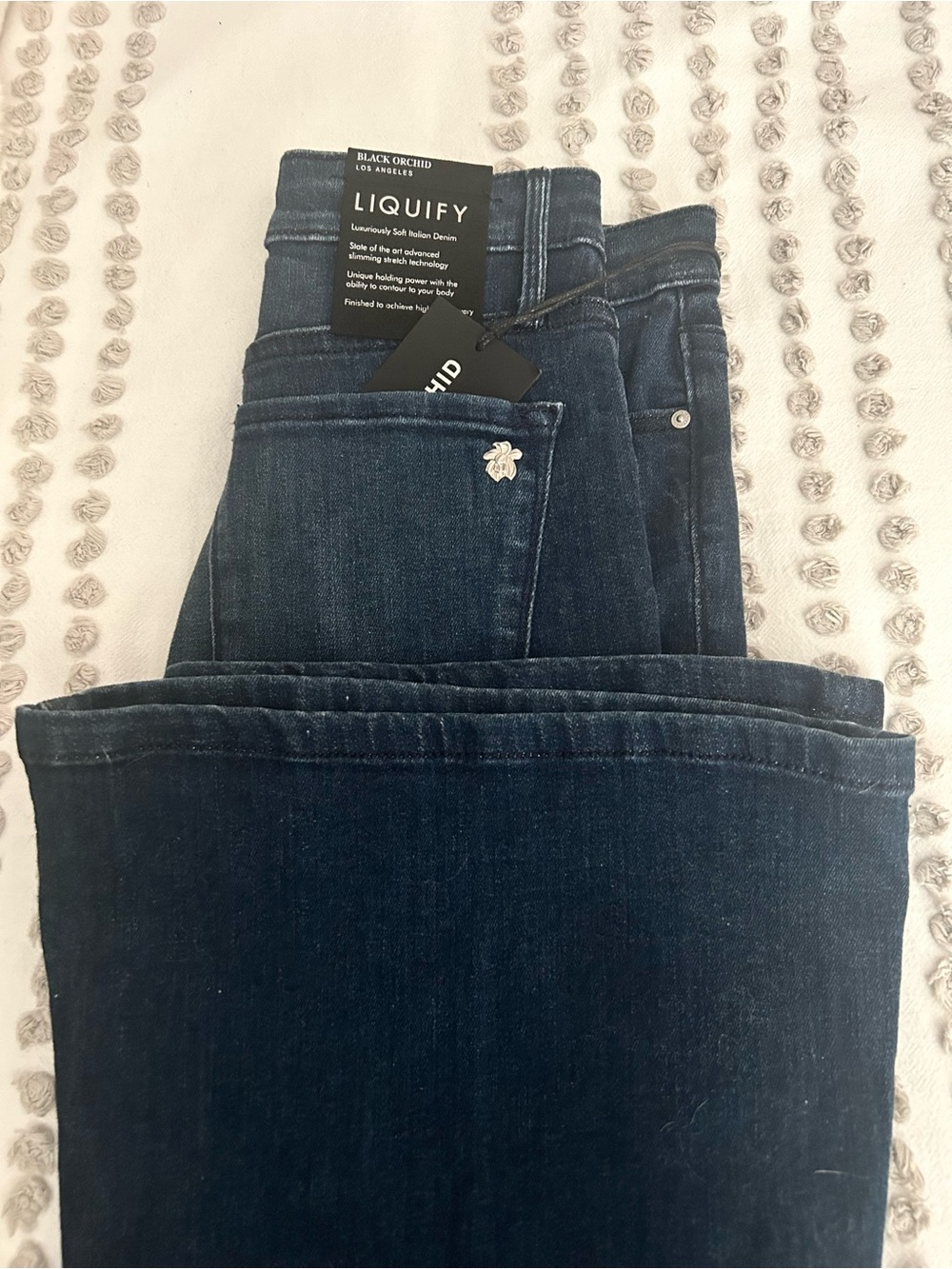 Black Orchid Liquify Skinny Jeans in Dark Blue Denim